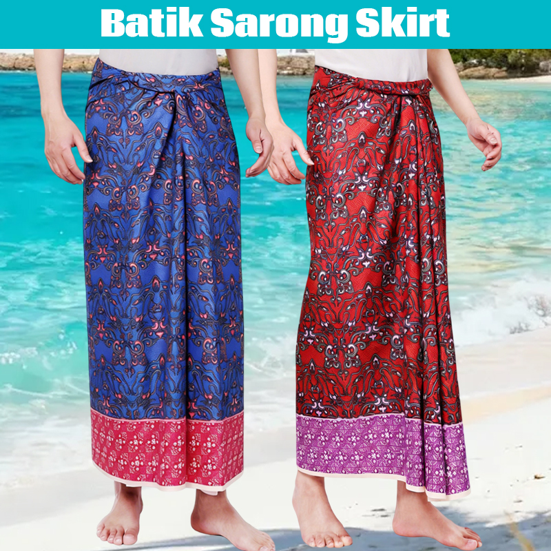 Men Women Batik Sarong Skirt E - Sarong Men Wrap 리뷰 및 가격
