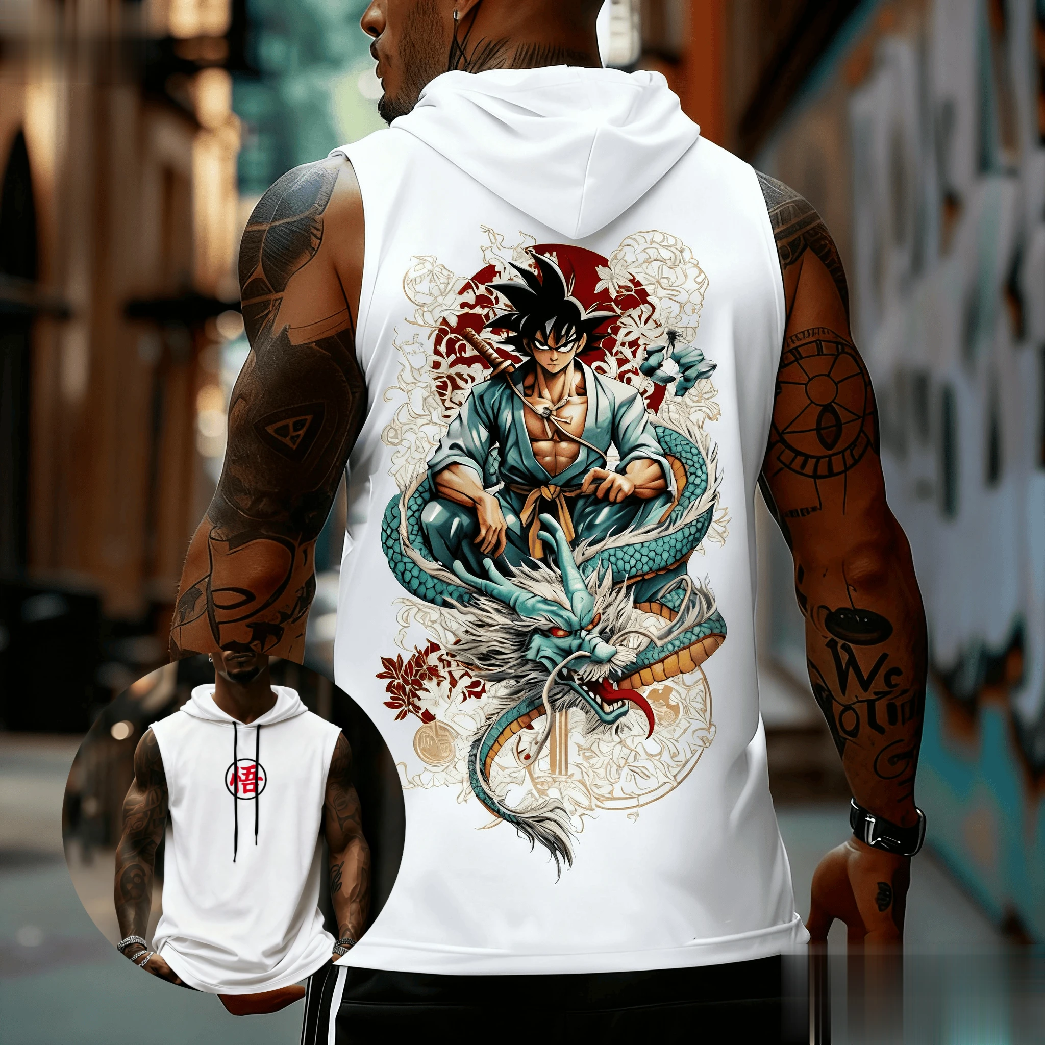 Dragon Ball Goku Anime Men Tan - Tank Top Muscle 리뷰 및 가격