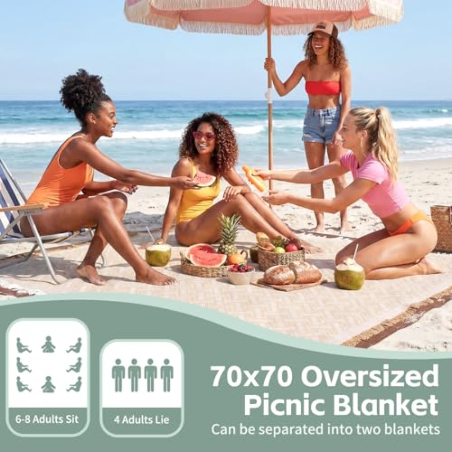 2 in 1 Extra Large Boho Beach  - Beach Towel Large 리뷰 및 가격