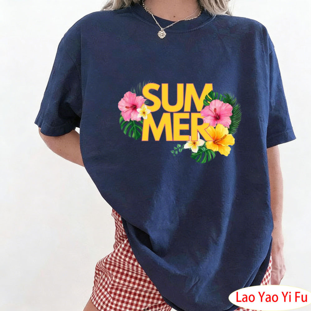 Summer Tropical Floral T-Shirt - Resort Shirt Floral 리뷰 및 가격