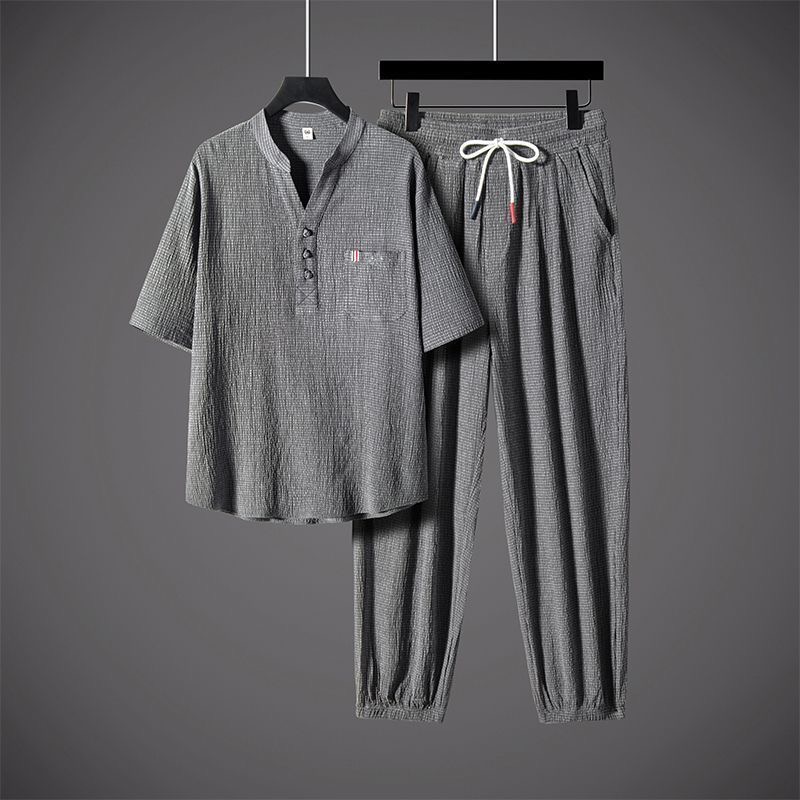 New Summer Fashion Trendy Cott - Short Linen Drawstring 리뷰 및 가격
