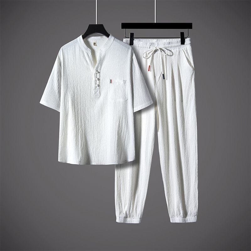 New Summer Fashion Trendy Cott - Short Linen Drawstring 리뷰 및 가격