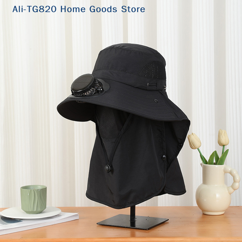 [TG820]Men Fan Hat With Solar  - Bucket Hat Straw 리뷰 및 가격