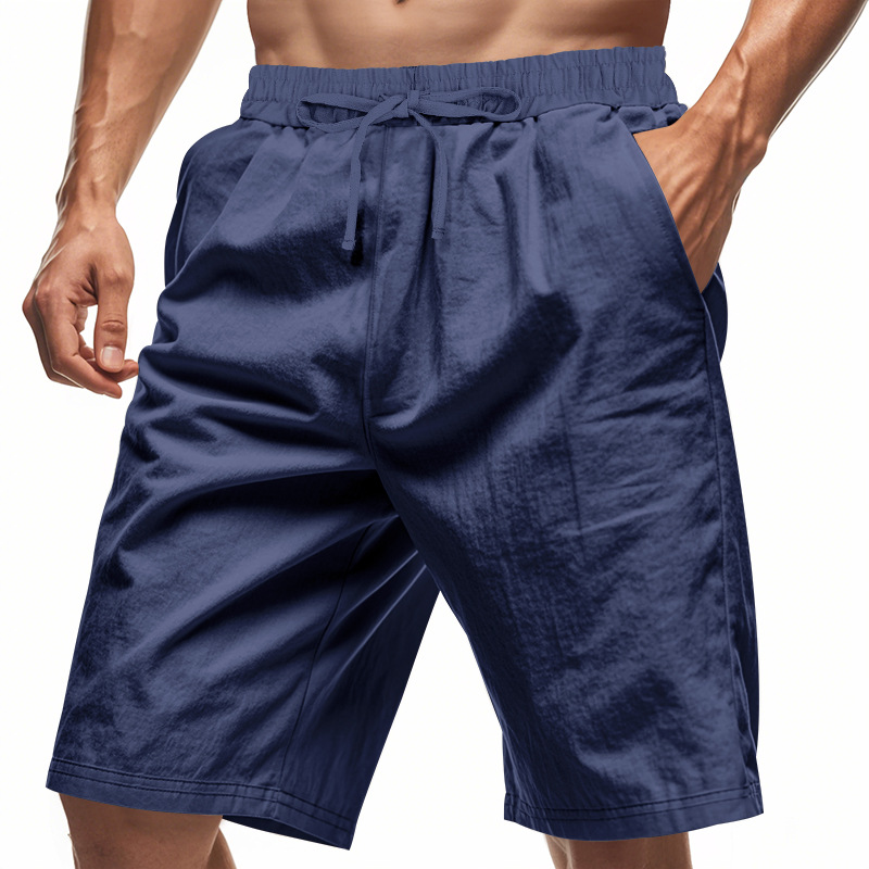 2026 New Men Cotton Linen Beac - Short Linen Drawstring 리뷰 및 가격