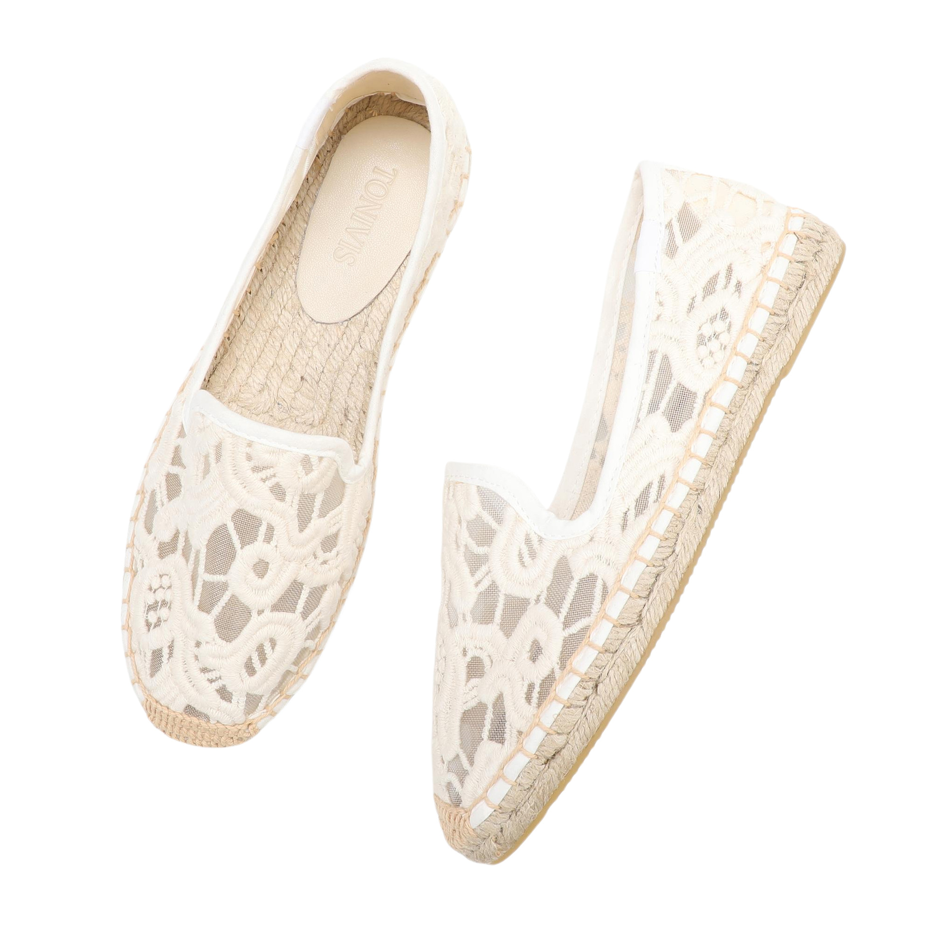 Women Lace Espadrilles Flats S - Espadrille Slip On 리뷰 및 가격