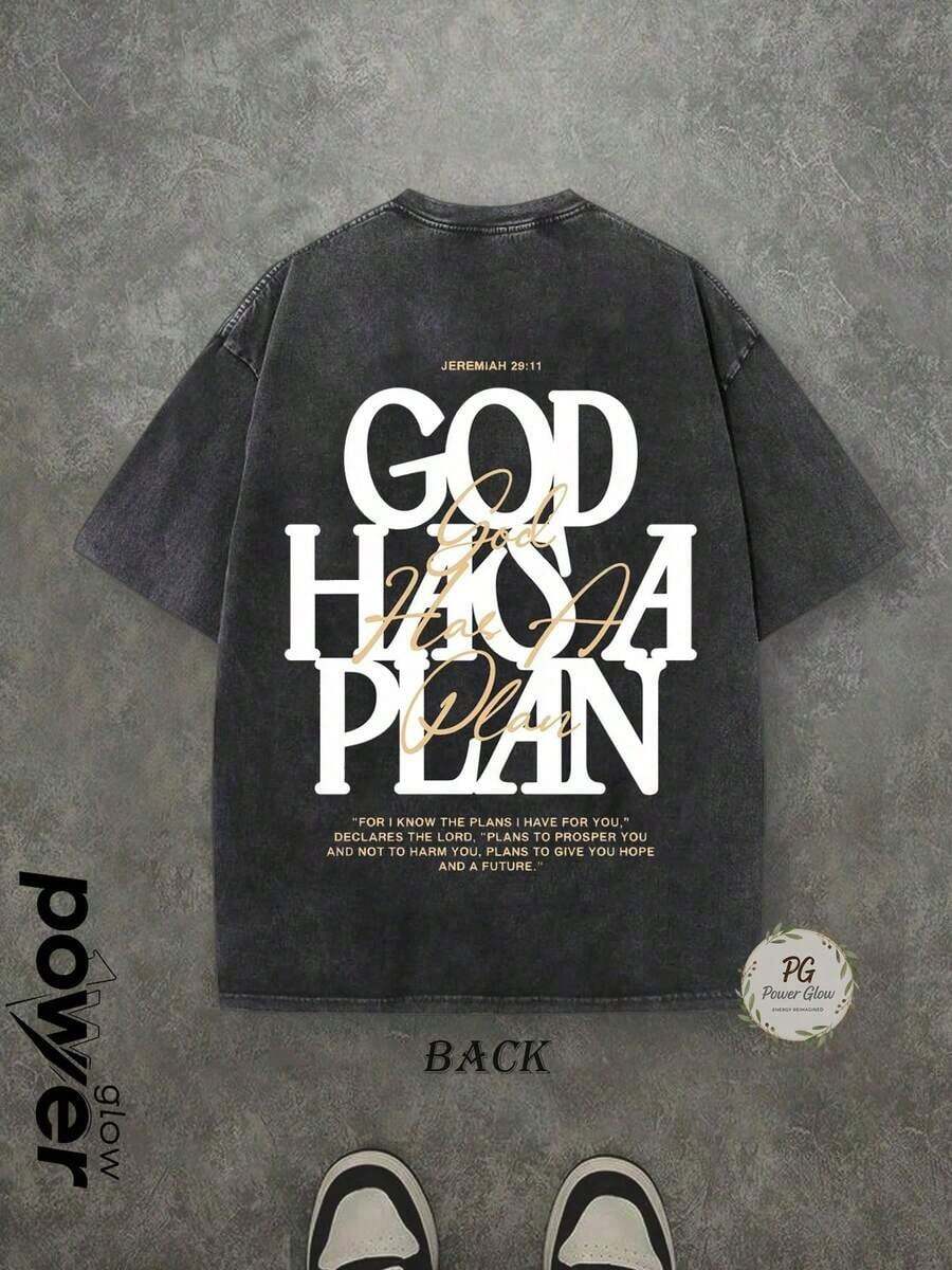 Double-Sided Print Washed T-Sh - Tee Graphic Print 리뷰 및 가격