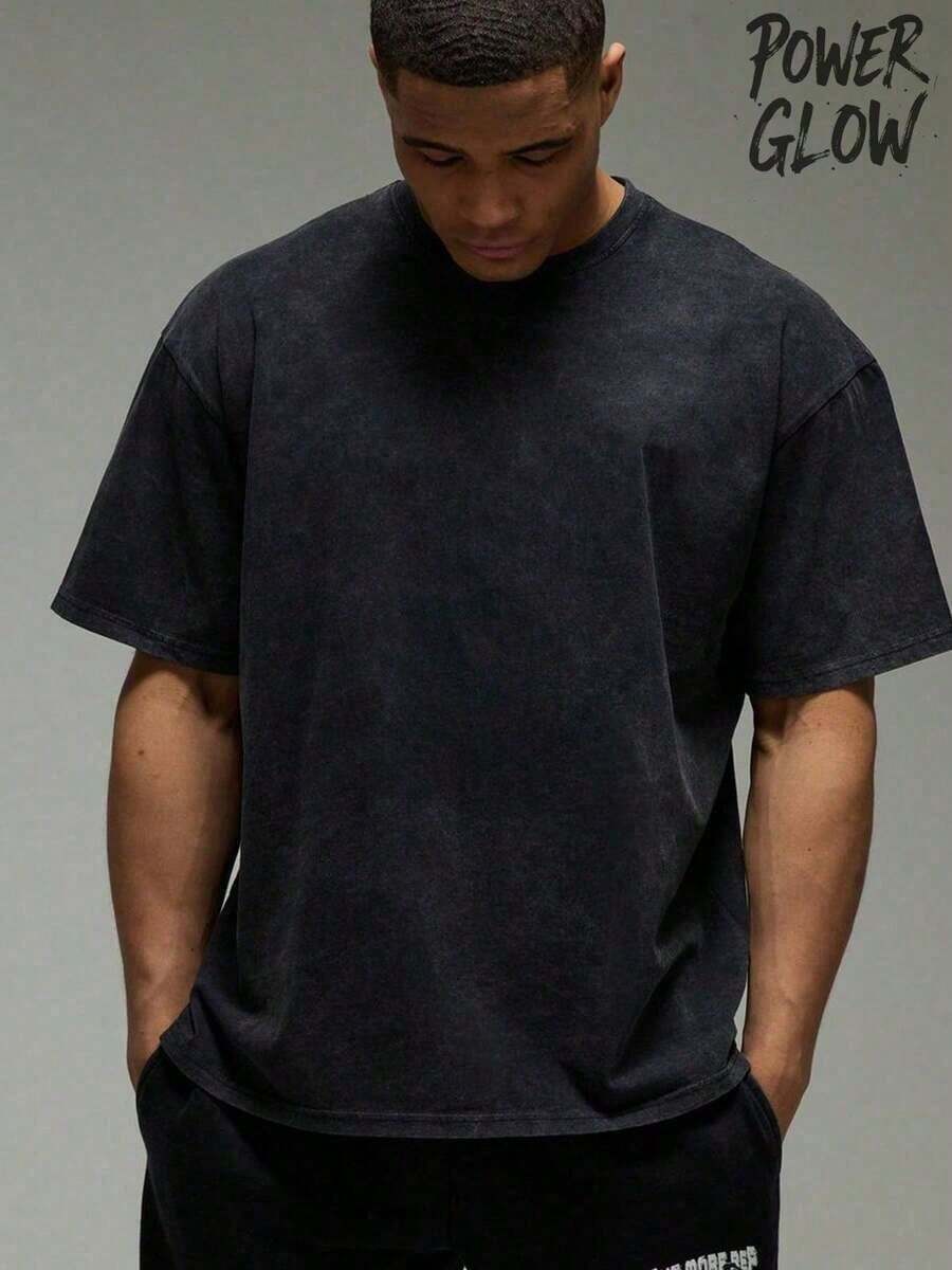 Double-Sided Print Washed T-Sh - Tee Graphic Print 리뷰 및 가격