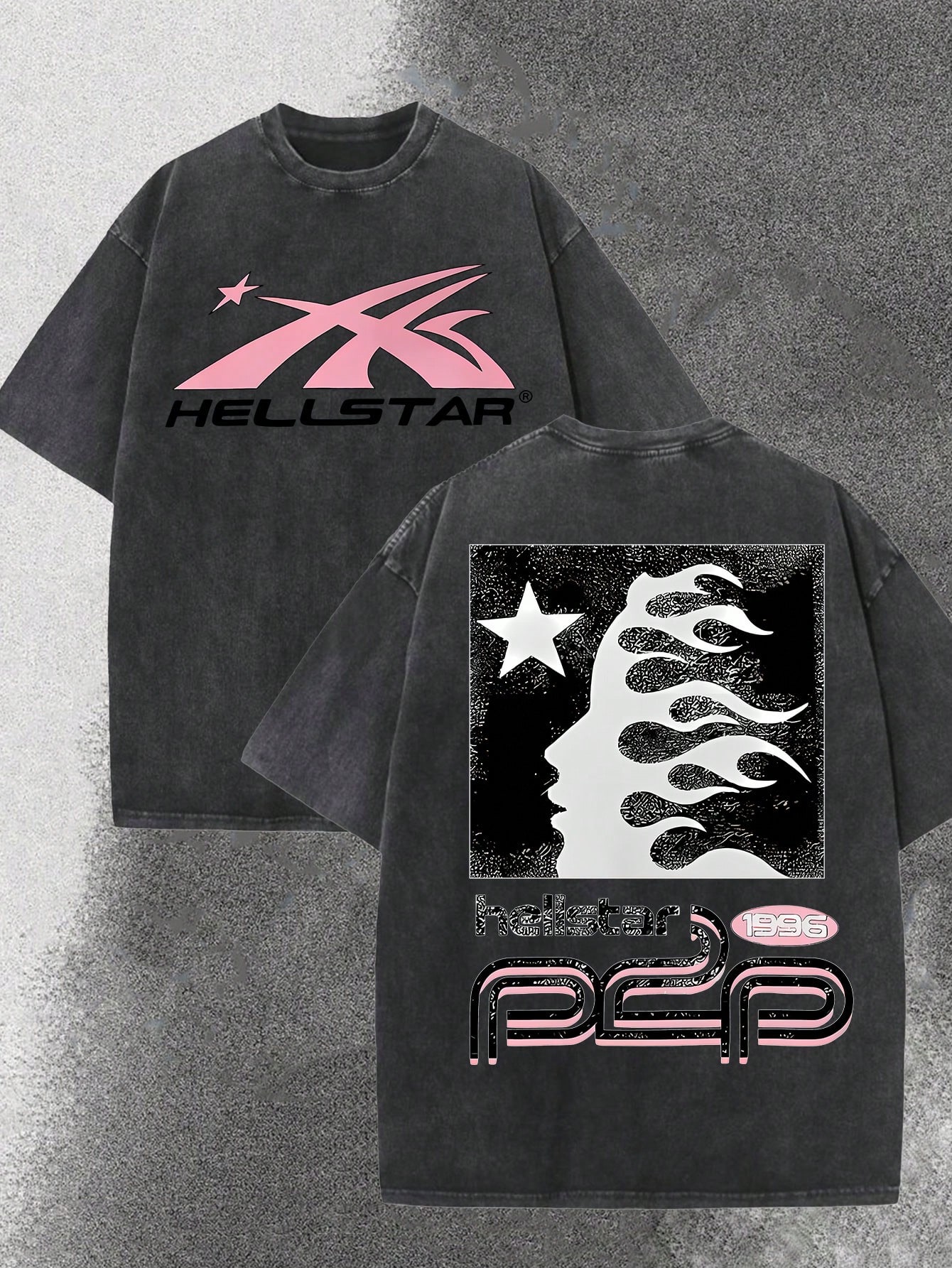 Distressed Washed Black Oversi - Tee Graphic Print 리뷰 및 가격