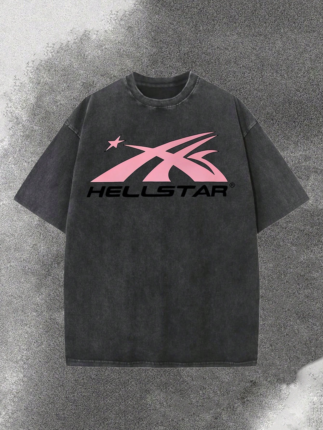 Distressed Washed Black Oversi - Tee Graphic Print 리뷰 및 가격