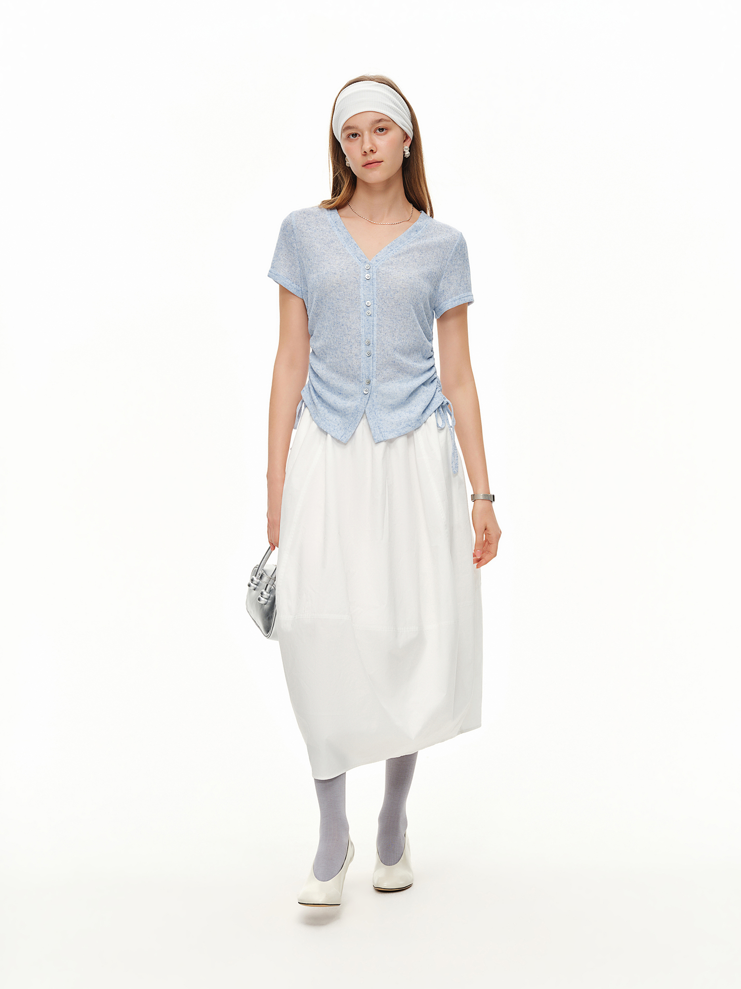 DUSHU Lightweight V-neck Linen - Short Linen Drawstring 리뷰 및 가격