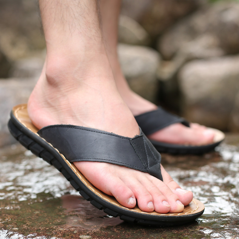 Roma Retro Man Slipper Solid C - Flip Flop Leather Men 리뷰 및 가격