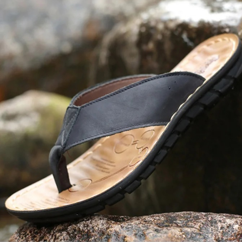 Roma Retro Man Slipper Solid C - Flip Flop Leather Men 리뷰 및 가격
