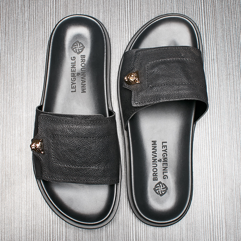 2025 New Genuine Leather Slipp - Flip Flop Leather Men 리뷰 및 가격
