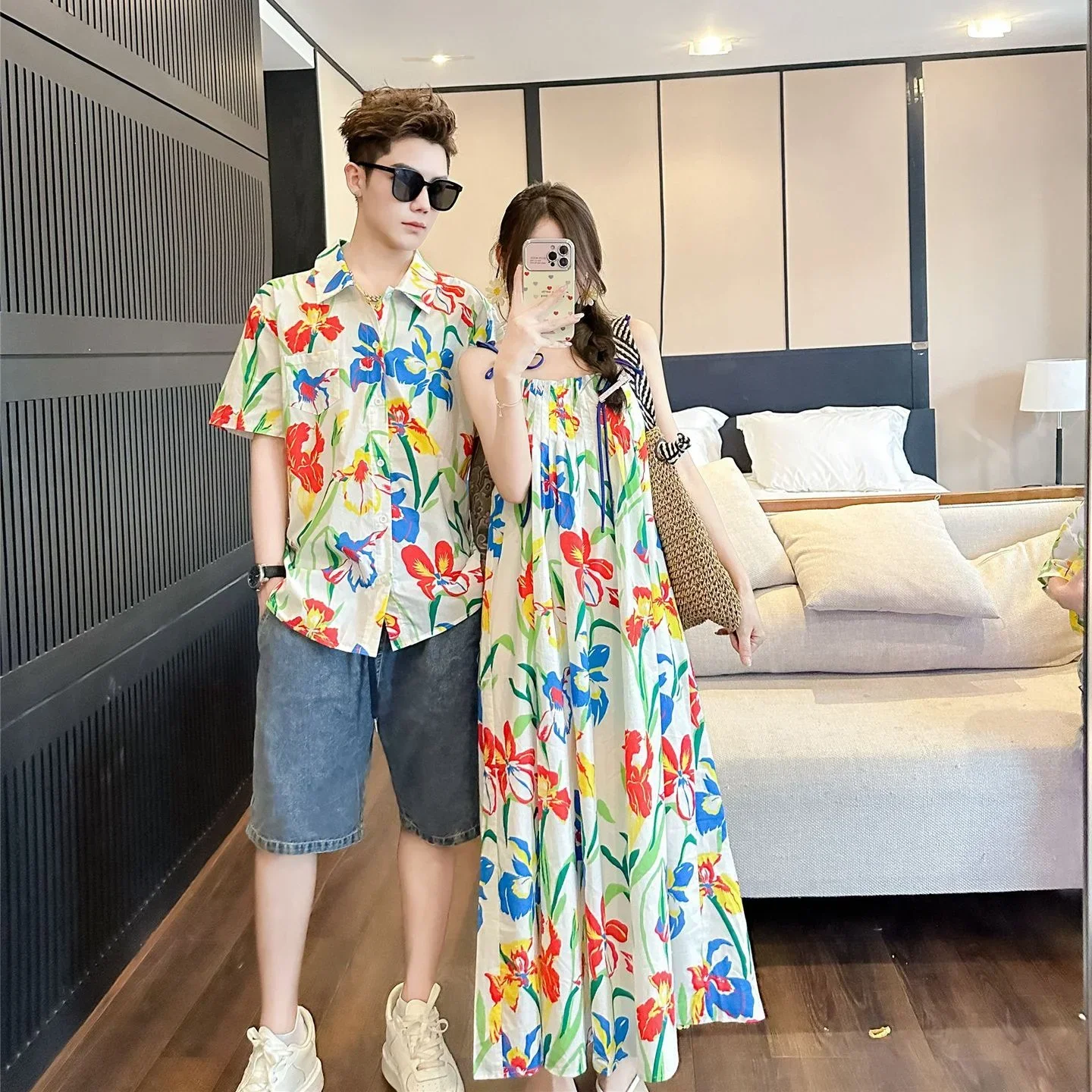 VacationClothes Korean Mommy a - Resort Shirt Floral 리뷰 및 가격