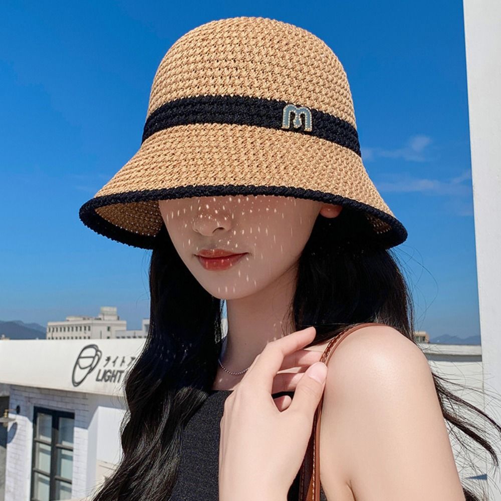 Elegant Bow Fisherman Hat Fold - Bucket Hat Straw 리뷰 및 가격