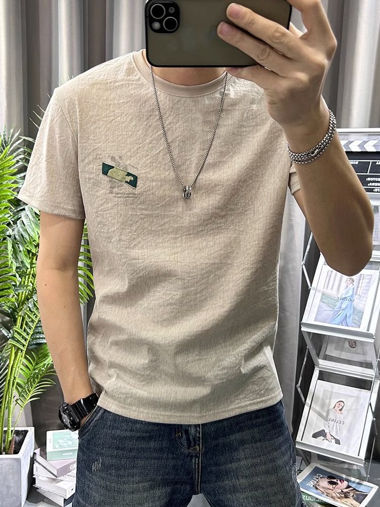 Male Tees Shirts White Linen T - Short Linen Drawstring 리뷰 및 가격