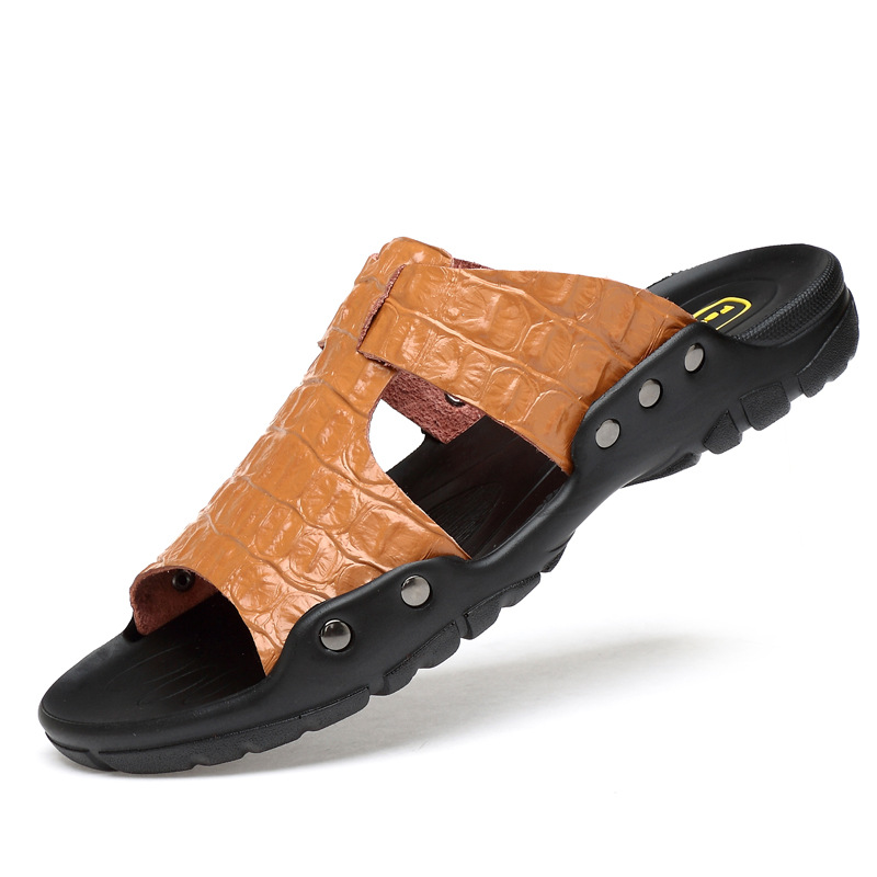 Leather Sandals Men's Comforta - Flip Flop Leather Men 리뷰 및 가격