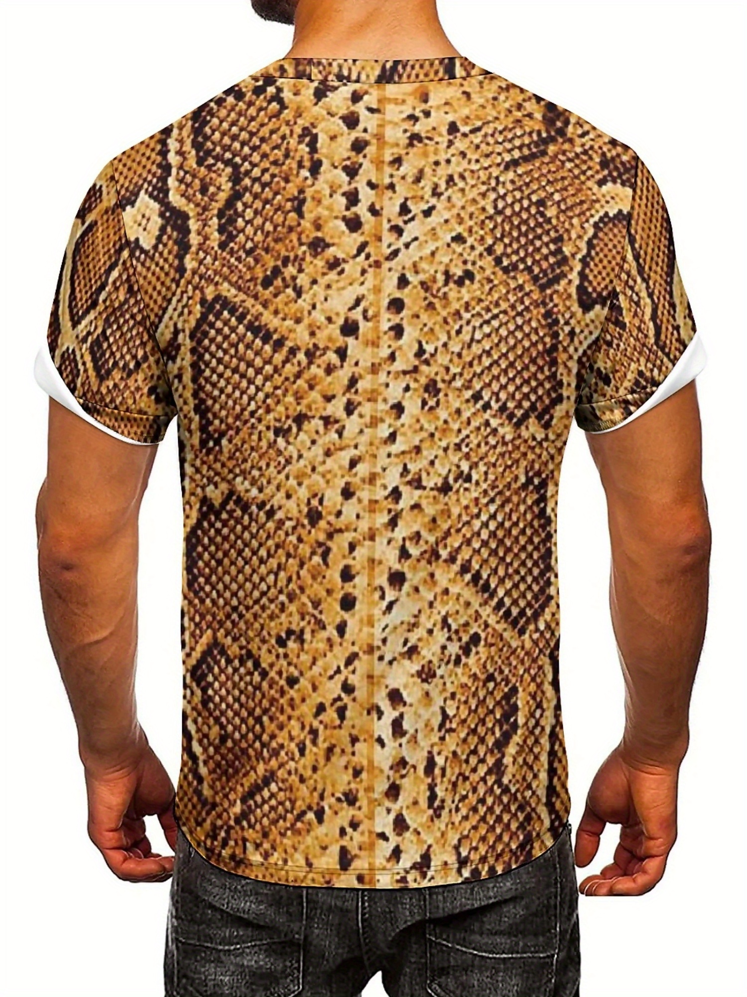 Men'S 3D Print Snake Graphic T - Tee Graphic Print 리뷰 및 가격