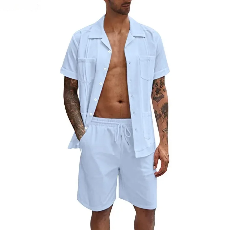 New Men's Summer Casual Sport  - Short Linen Drawstring 리뷰 및 가격