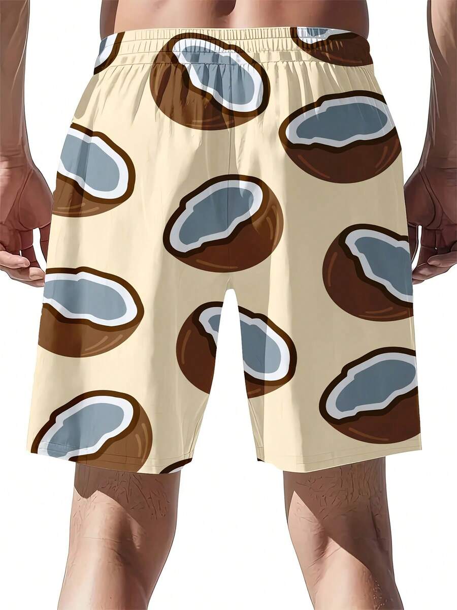 Mens Coconut Print Swim Trunks - Swim Trunk Quick Dry 리뷰 및 가격