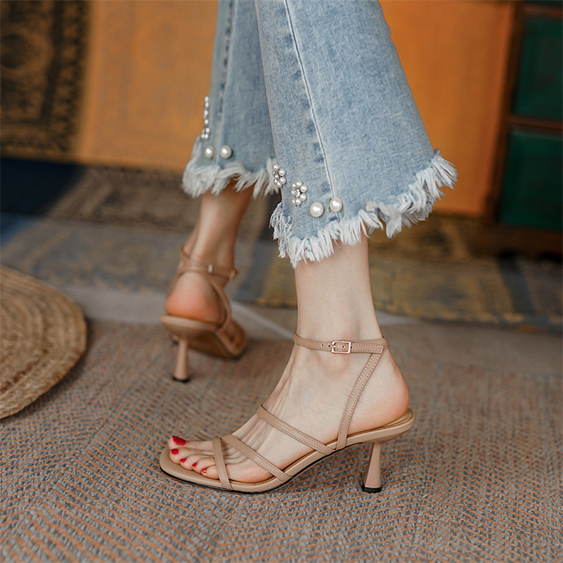 Meotina Sandals Women Shoes Sq - Casual Sandal Leather 리뷰 및 가격
